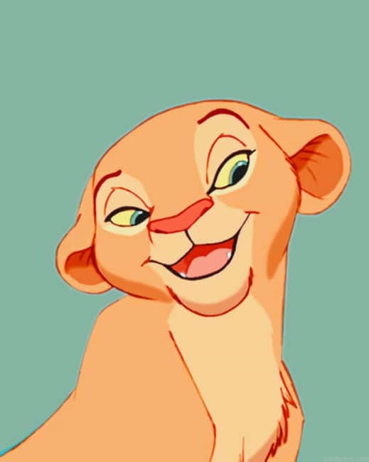 Simba Cartoons Painting By Numberss.png