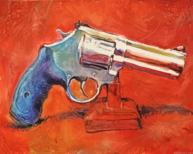 Simple Gun Art Painting By Numberss.png