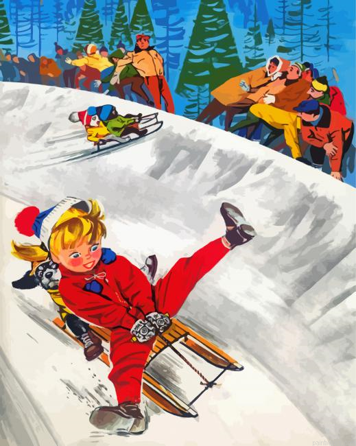 Skiing Time Painting By Numbers.png