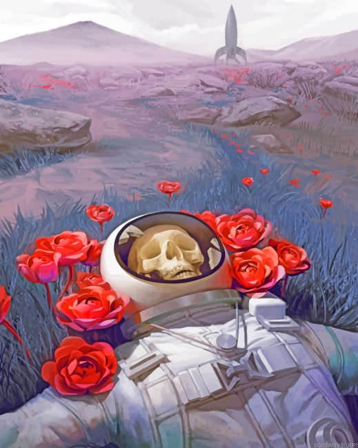 Skull Astronaut Painting By Numberss.png