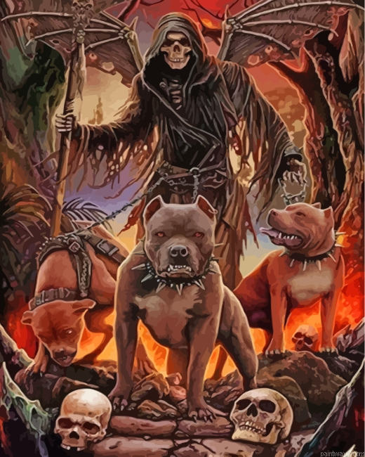 Skulls And Dogs Painting By Numbers.png