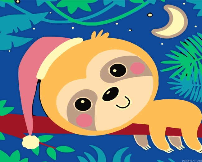 Sleepy Sloth Painting By Numbers.png