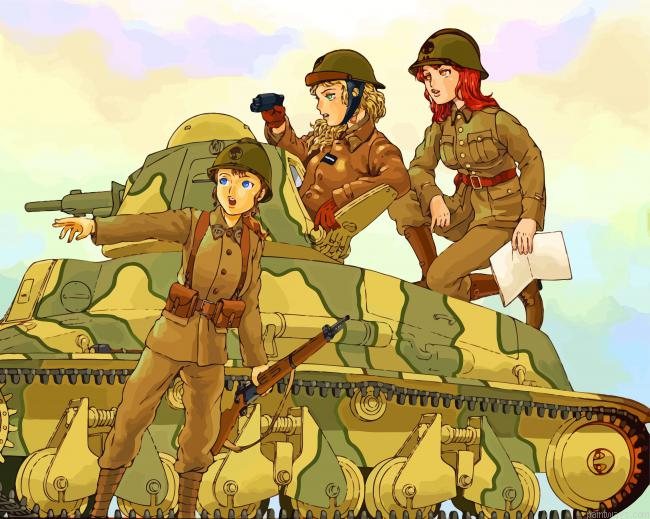 Soldier Girls Painting By Numbers.png
