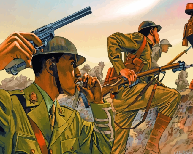 Soldiers In War Painting By Numberss.png