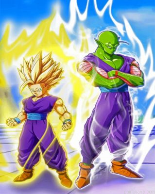 Son Gohan And Piccolo Painting By Numbers.png