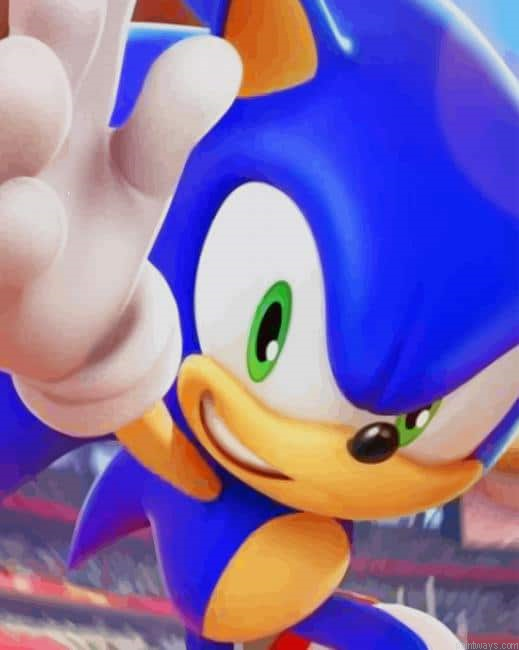 Sonic At The Olympic New Painting By Numberss.png
