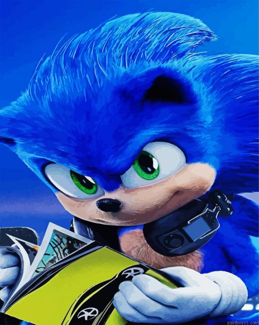 Sonic Character Painting By Numberss.png