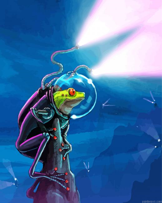 Space Frog Painting By Numberss.png