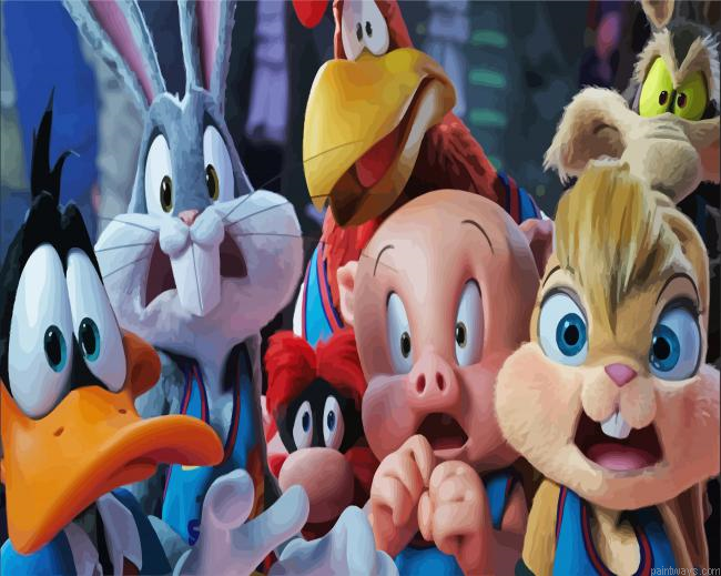 Space Jam Animation Characters Painting By Numberss.png