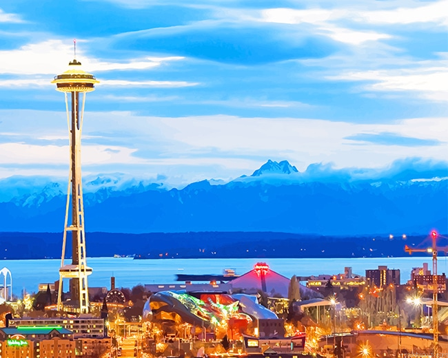 Space Needle Seattle New Painting By Numberss.png