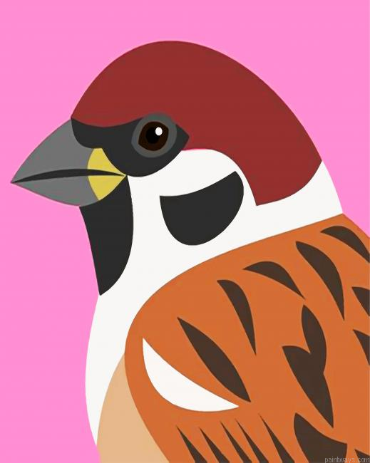 Sparrow Bird Painting By Numbers.png