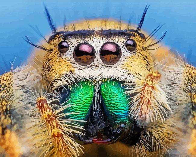 Spider Close Up Painting By Numberss.png