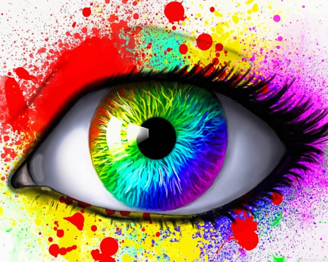 Splash Eye Colorful Painting By Numberss.png