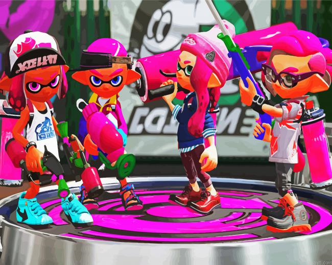 Splatoon Characters Painting By Numberss.png