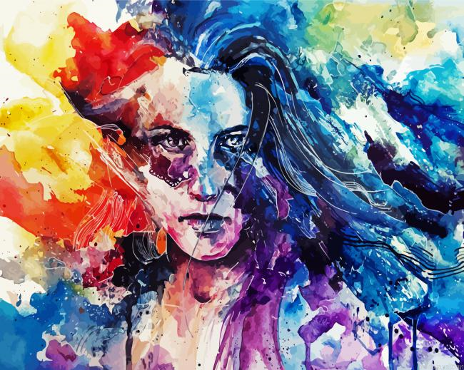 Splatter Lady Painting By Numberss.png