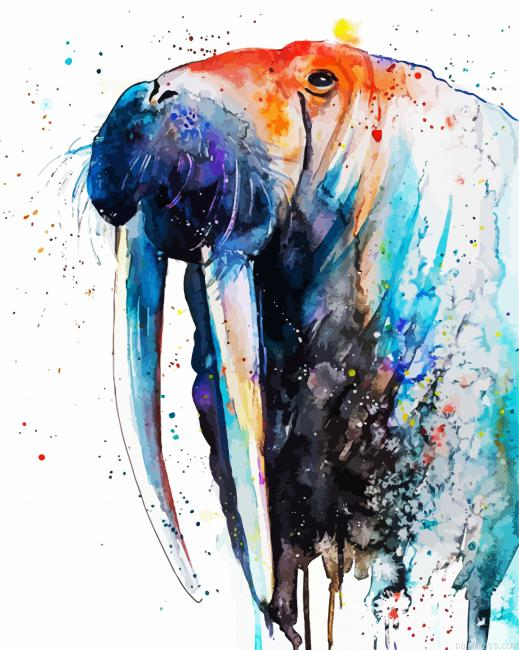 Splatter Walrus Painting By Numberss.png