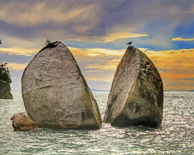 Split Rock In Water Painting By Numberss.png