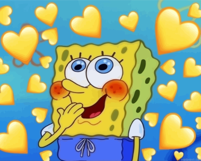 Spongebob In Love Painting By Numberss.png