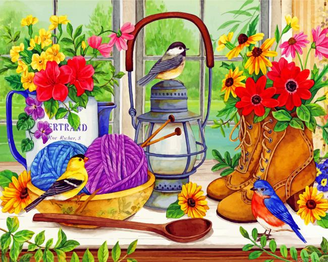 Spring Birds Painting By Numbers.png