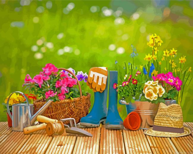 Spring Gardening Painting By Numberss.png