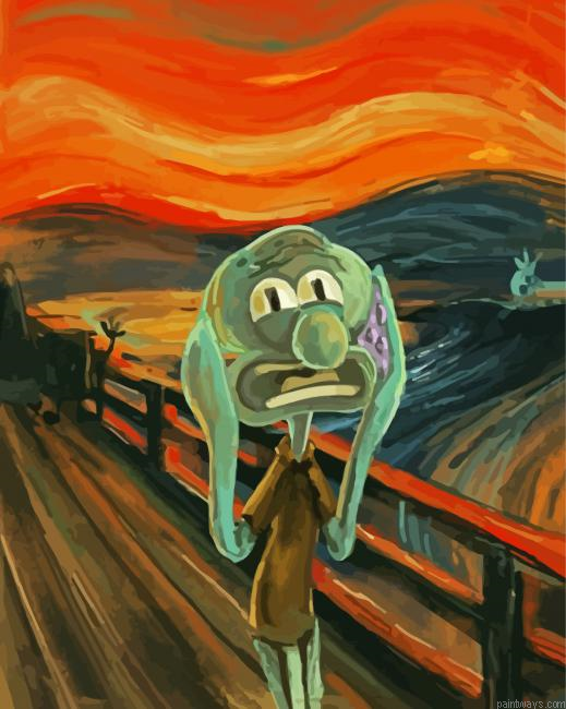 Squidward Screaming Painting By Numberss.png