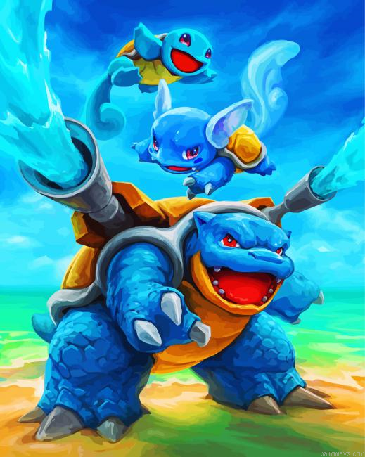 Squirtle Pokemon Painting By Numbers.png