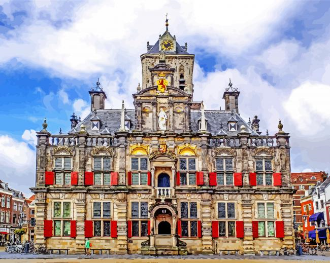 Stadhuis Delft Building Painting By Numberss.png