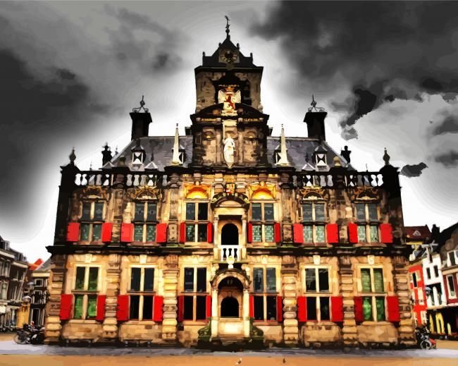 Stadhuis Delft Painting By Numberss.png