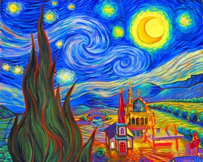 Starry Night Painting By Numberss.png