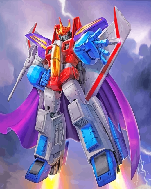 Starscream Transformers Painting By Numberss.png