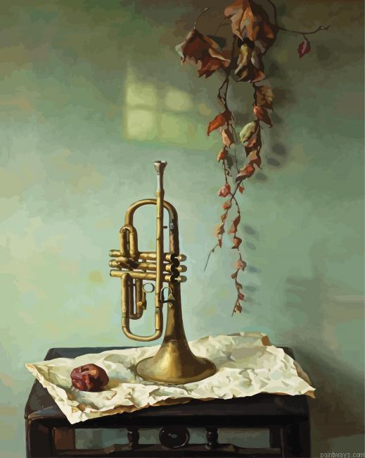 Still Life Trumpet Painting By Numberss.png