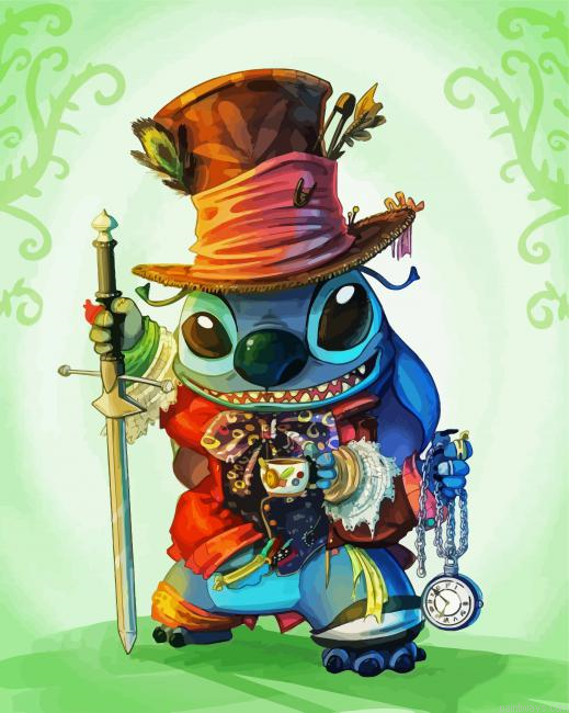 Stitch Disney Character Painting By Numberss.png