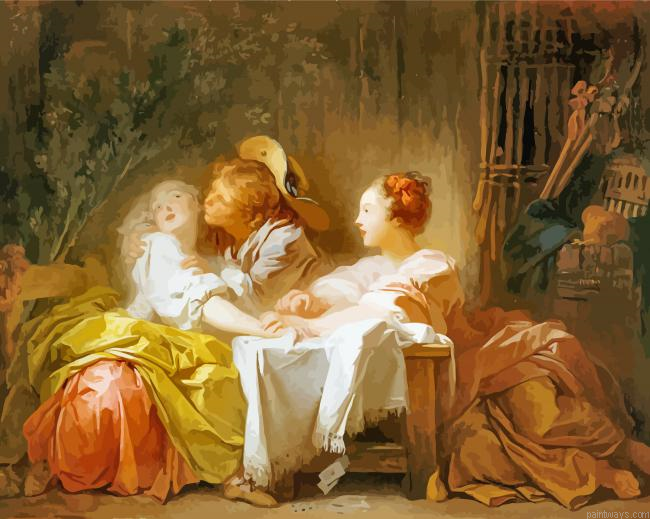 Stolen Kiss By Jean Honore Fragonard Painting By Numberss.png
