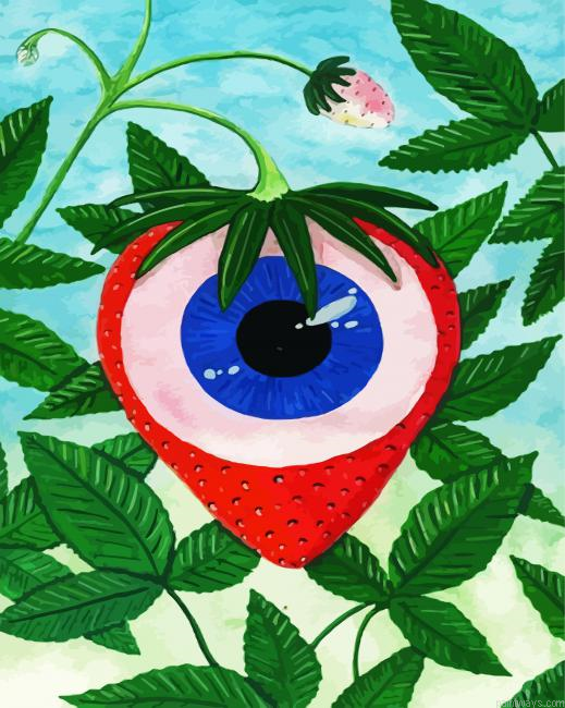 Strawberry Eye Painting By Numberss.png