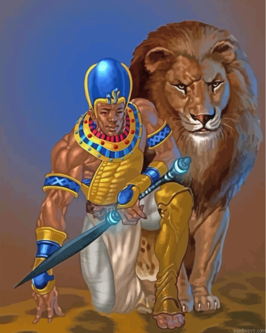Strong Black King Painting By Numbers.png