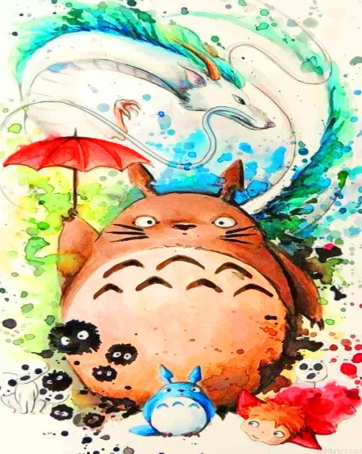 Studio Ghibli Squad New Painting By Numberss.png