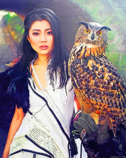 Stunning Gil With Owl Paint By Numbers.png