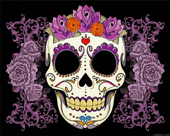 Sugar Skull Painting By Numberss.png