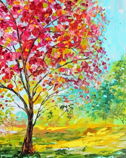 Summer Tree Painting By Numberss.png