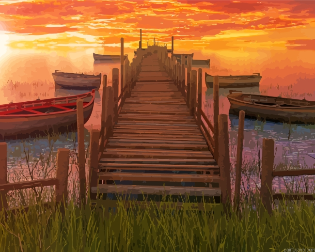 Sunset Dock Painting By Numbers.png