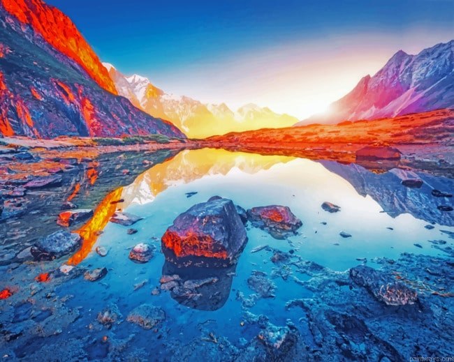 Sunset Landscape Painting By Numberss.png