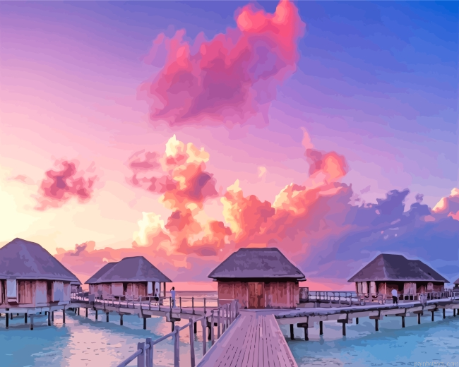 Sunset Maldives Painting By Numberss.png