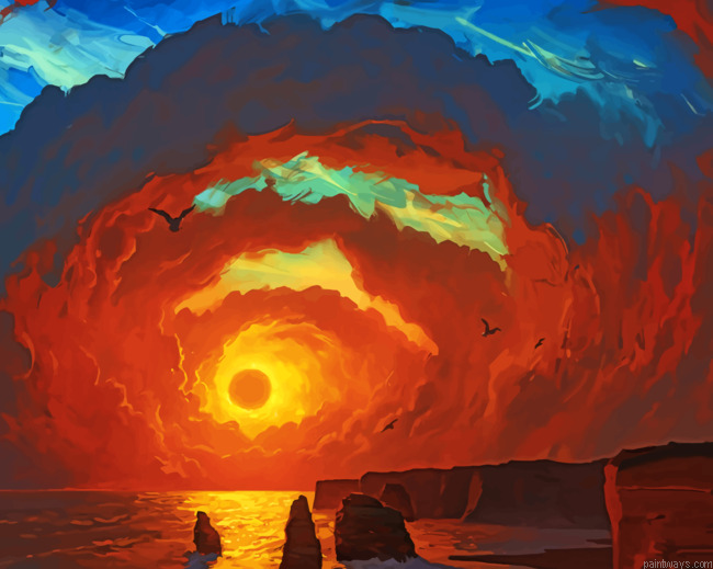 Sunset Storm Clouds Painting By Numbers.png