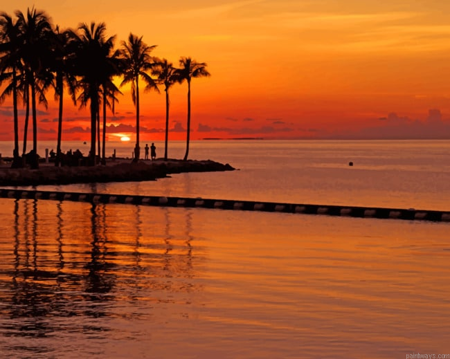 Sunset View Landscapes Painting By Numberss.png