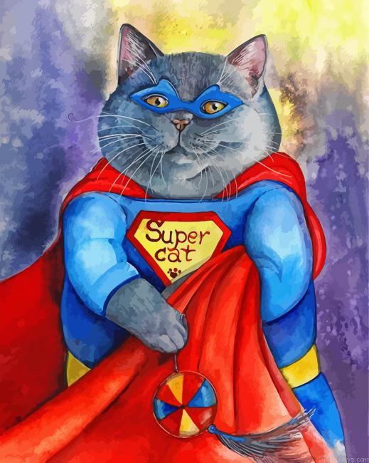 Super Cat Painting By Numbers.png