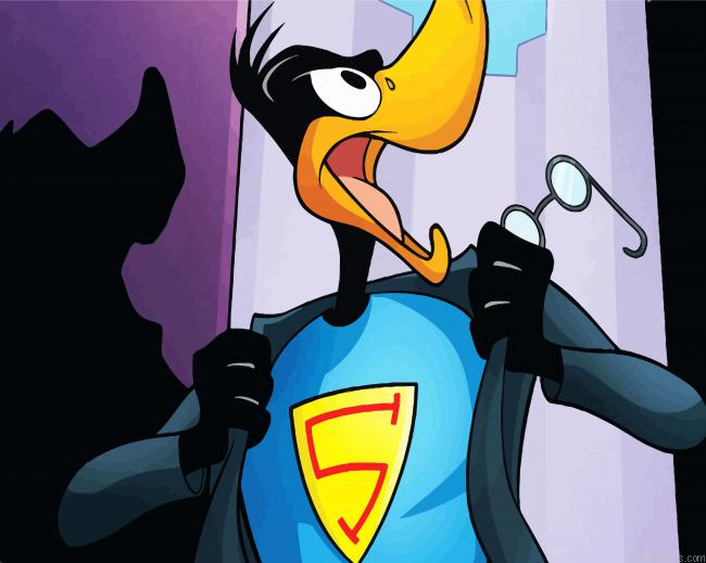 Super Daffy Duck Painting By Numberss.png