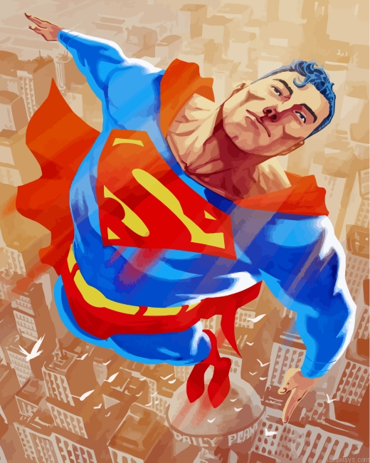 Super Man Painting By Numbers.png