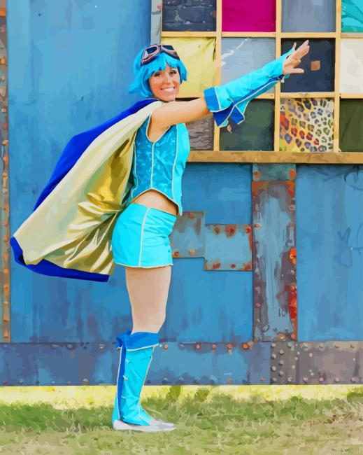 Super Woman In Blue New Painting By Numberss.png