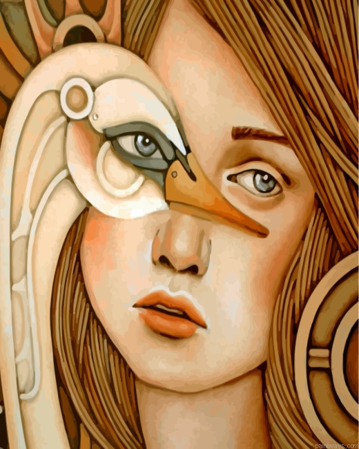Swan Woman Painting By Numbers.png