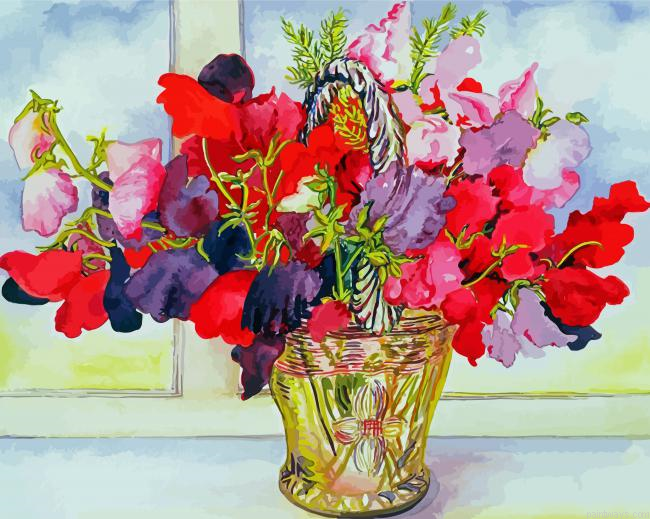 Sweetpea In Vase Painting By Numberss.png
